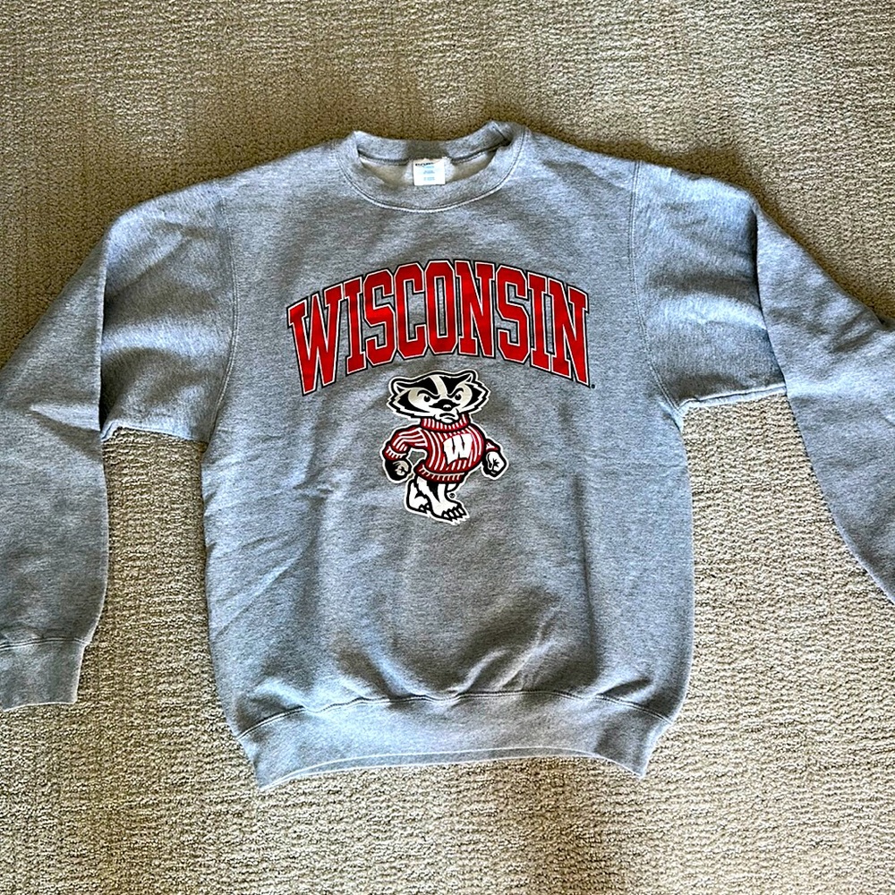 Size Small Wisconsin Sweatshirt from their Bookstore. Hardly ever worn.